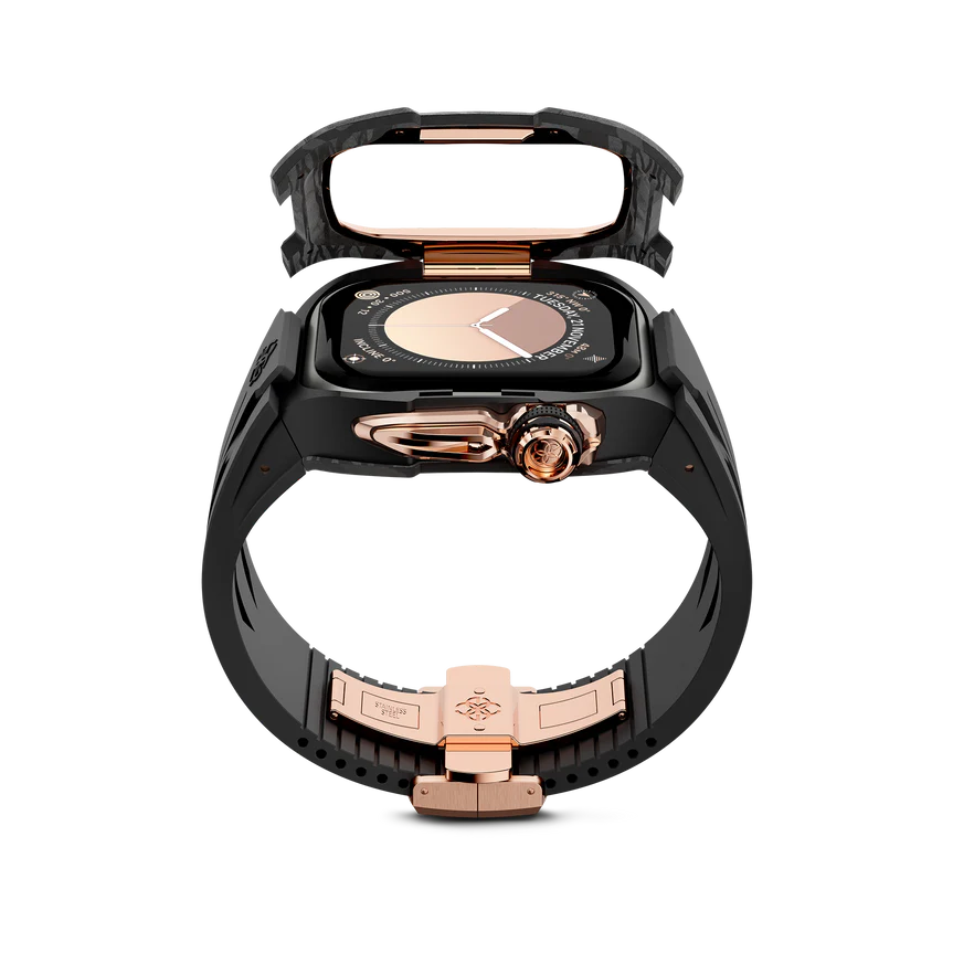 حافظة ساعة Apple Watch / RSCIII46 - لون ذهبي وردي كربوني 
