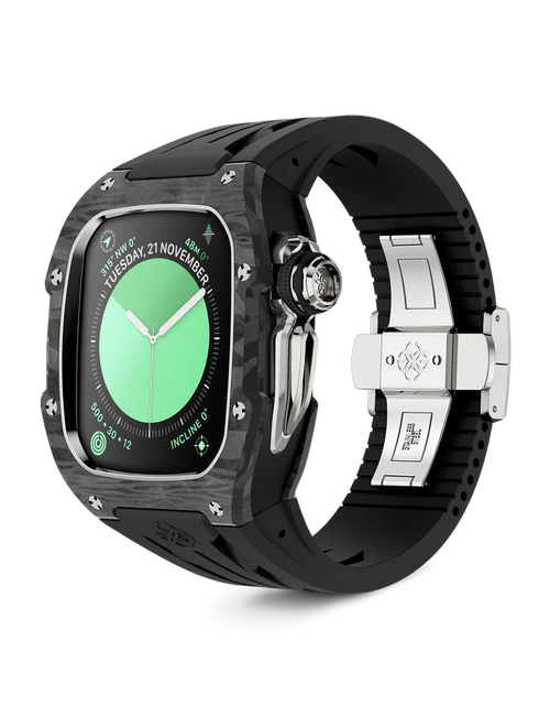 Load image into Gallery viewer, Apple Watch Case / RSCIII46 - Silver Carbon
