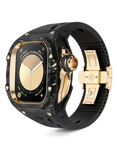 Load image into Gallery viewer, Apple Watch Case / RSCIII49 - Gold Carbon
