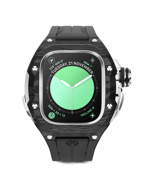 Load image into Gallery viewer, Apple Watch Case / RSCIII49 - Silver Carbon

