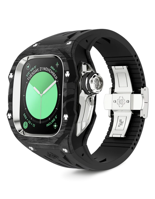 Load image into Gallery viewer, Apple Watch Case / RSCIII49 - Silver Carbon
