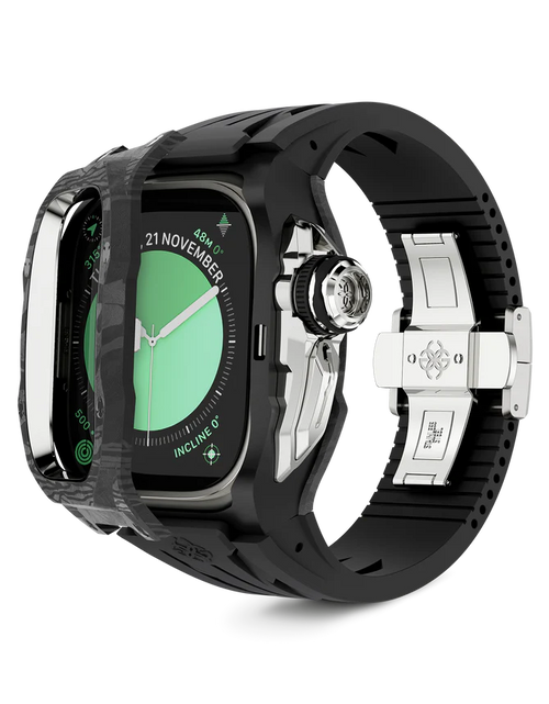 Load image into Gallery viewer, Apple Watch Case / RSCIII49 - Silver Carbon
