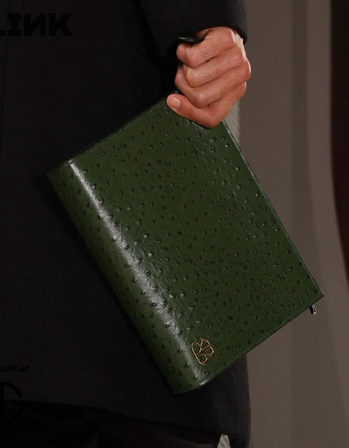 Load image into Gallery viewer, Ostrich Green Bag
