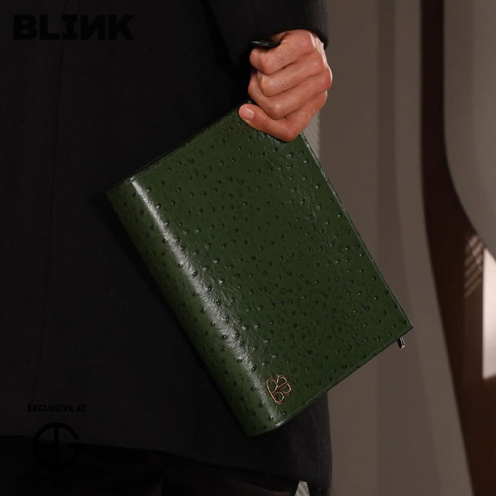 Ostrich Green Bag