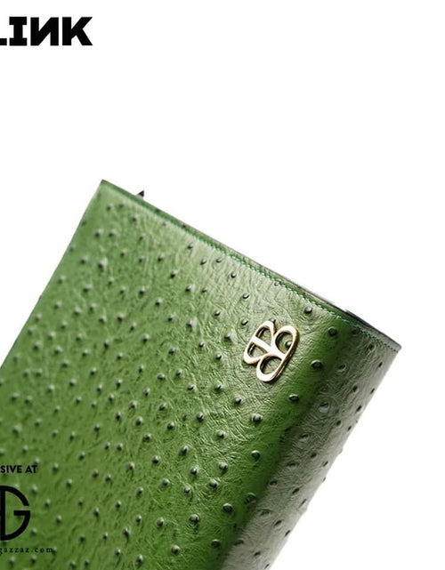 Load image into Gallery viewer, Ostrich Green Bag
