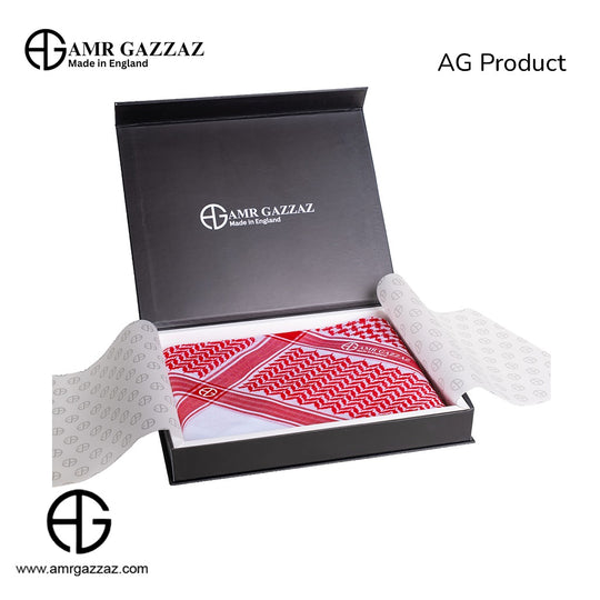 Amr Gazzaz English Shemagh AG classic red/white new special 2026 RED 9/6
