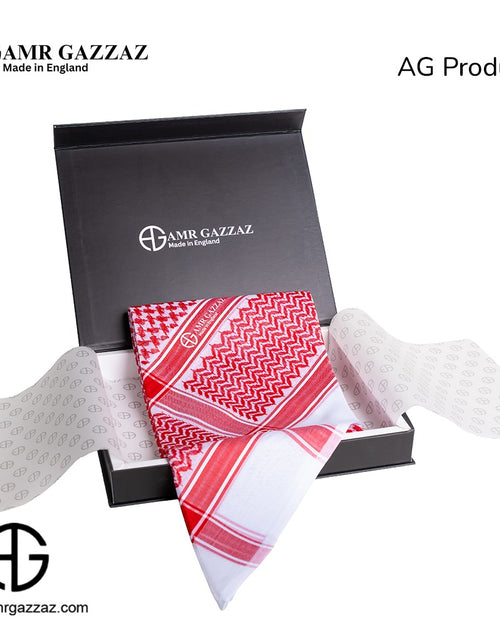 Load image into Gallery viewer, Amr Gazzaz English Shemagh AG classic red/white new special 2026 RED 9/6
