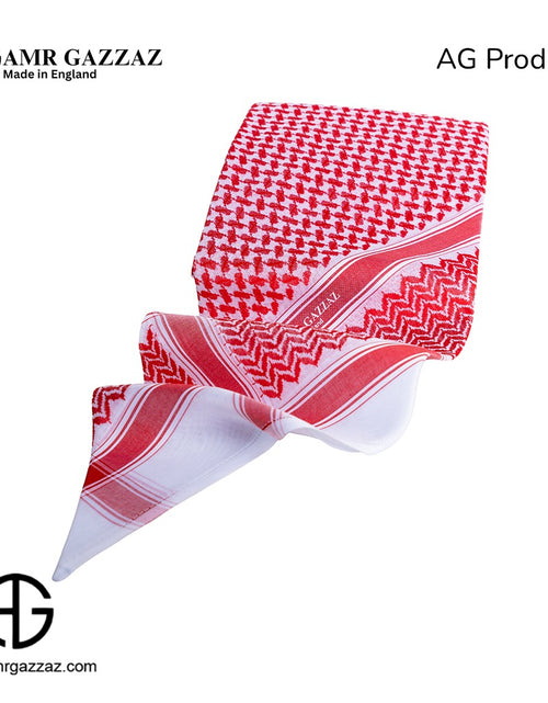Load image into Gallery viewer, Amr Gazzaz English Shemagh classic red/white new special 2026
