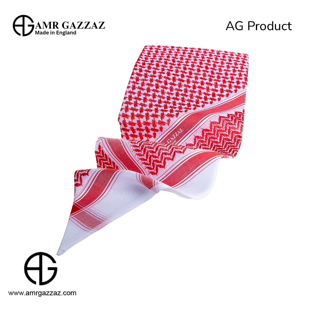 Amr Gazzaz English Shemagh classic red/white new special 2026