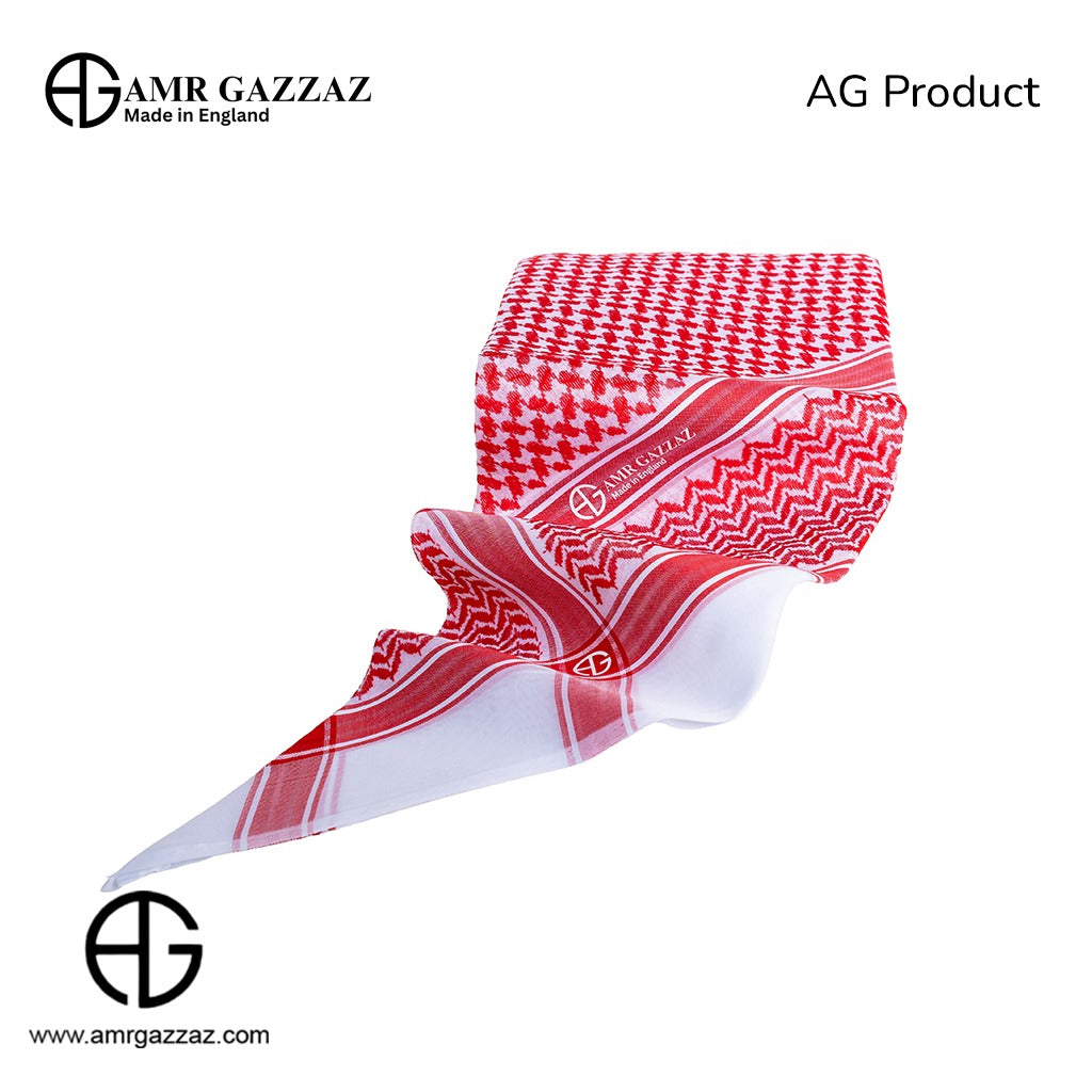 Amr Gazzaz English Shemagh AG classic red/white new special 2026 RED 9/6