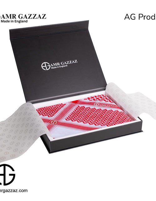 Load image into Gallery viewer, Amr Gazzaz English Shemagh classic red/white new special 2026
