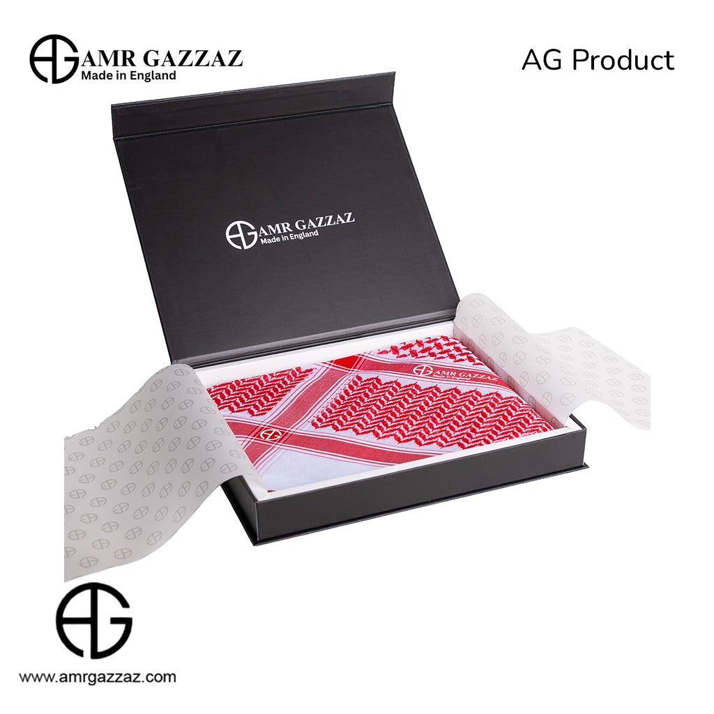 Amr Gazzaz English Shemagh classic red/white new special 2026