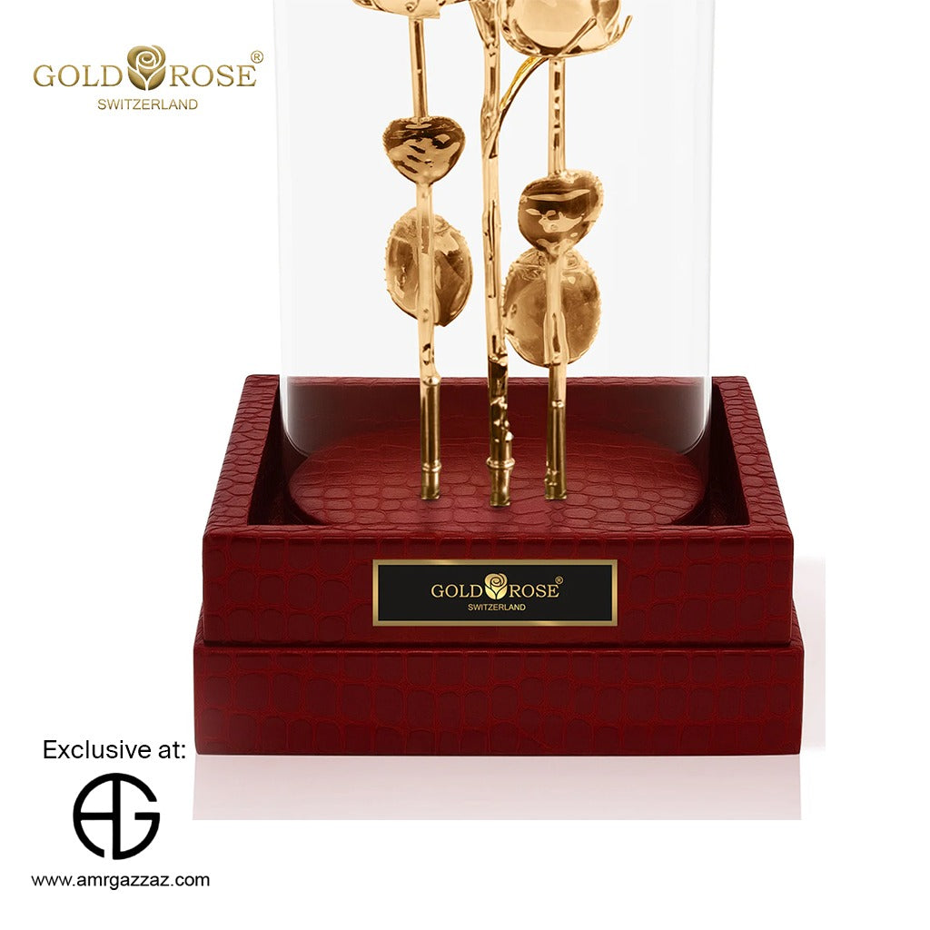 IMPERIAL TRINITY "24K GOLD, ROUGE CROCO"