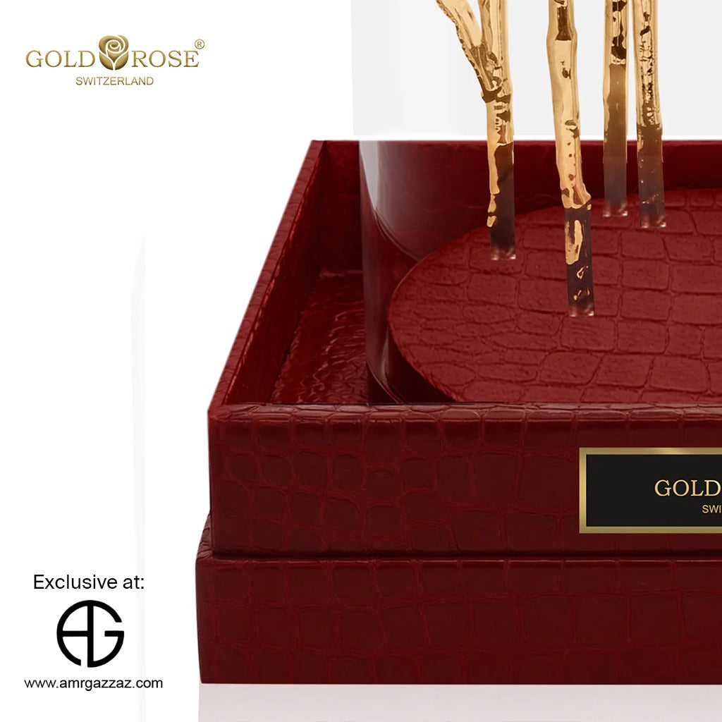IMPERIAL TRINITY "24K GOLD, ROUGE CROCO"