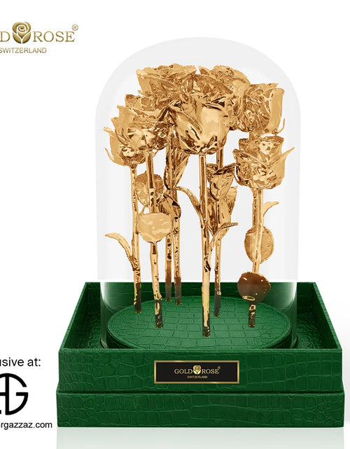 Load image into Gallery viewer, IMPERIAL GRANDIOSE "24K GOLD, EMERALD CROCO"
