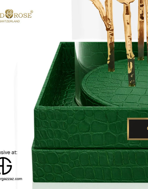 Load image into Gallery viewer, IMPERIAL GRANDIOSE "24K GOLD, EMERALD CROCO"
