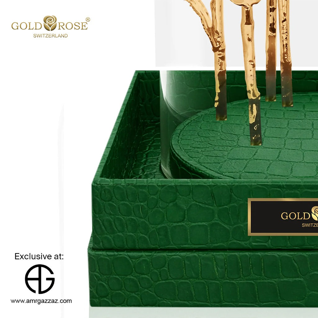 IMPERIAL GRANDIOSE "24K GOLD, EMERALD CROCO"