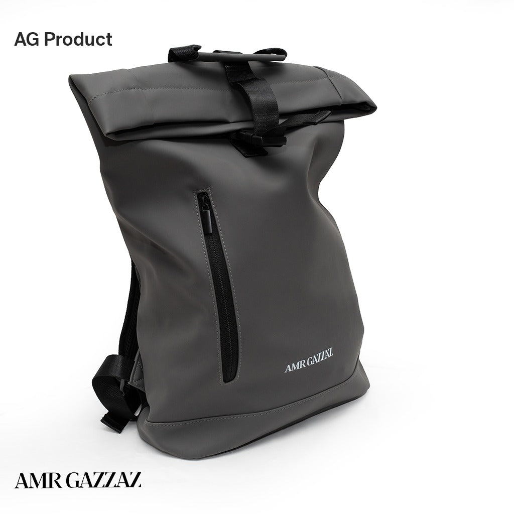 Amr Gazzaz Signature Grey Backpack