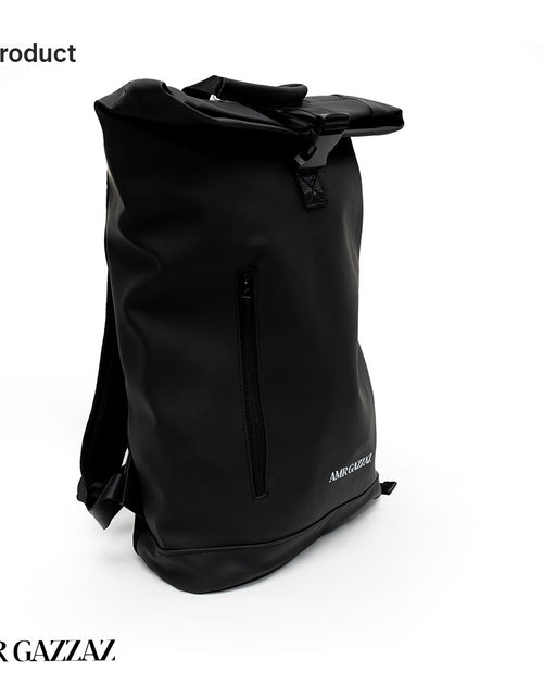 Load image into Gallery viewer, Amr Gazzaz Signature Black Backpack
