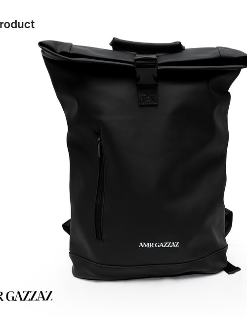 Load image into Gallery viewer, Amr Gazzaz Signature Black Backpack
