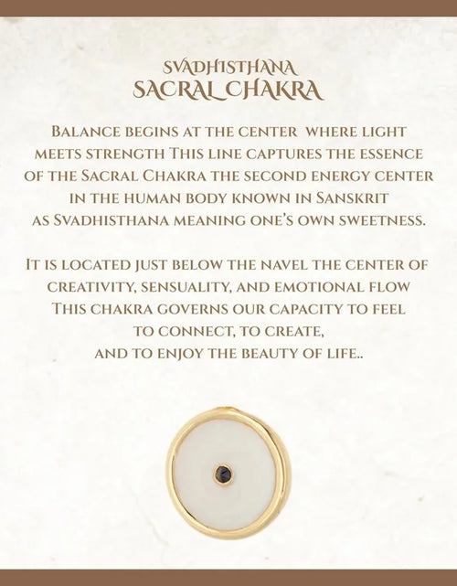 Load image into Gallery viewer, Gold Sacral Chakra Bracelet
