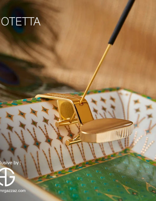 Load image into Gallery viewer, Levinso (Incense Holder) satin gold
