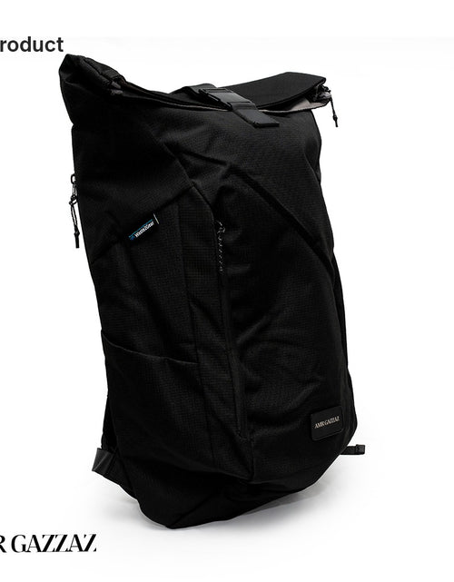 Load image into Gallery viewer, Amr Gazzaz Black Backpack
