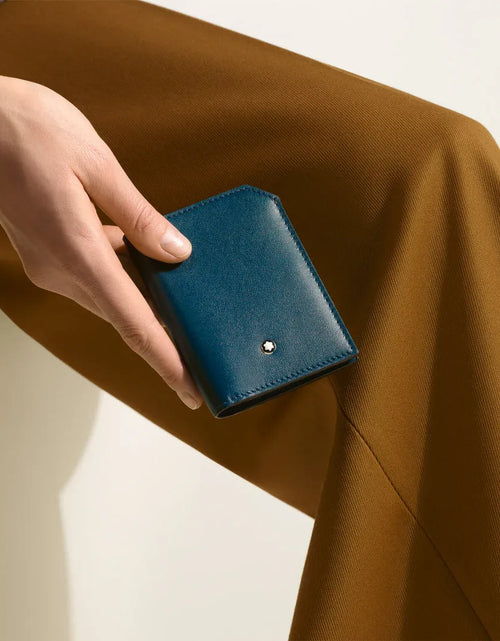 تحميل الصورة إلى عارض المعرض، Montblanc Soft Mini Wallet - 4 Cards, Luxury Leather
