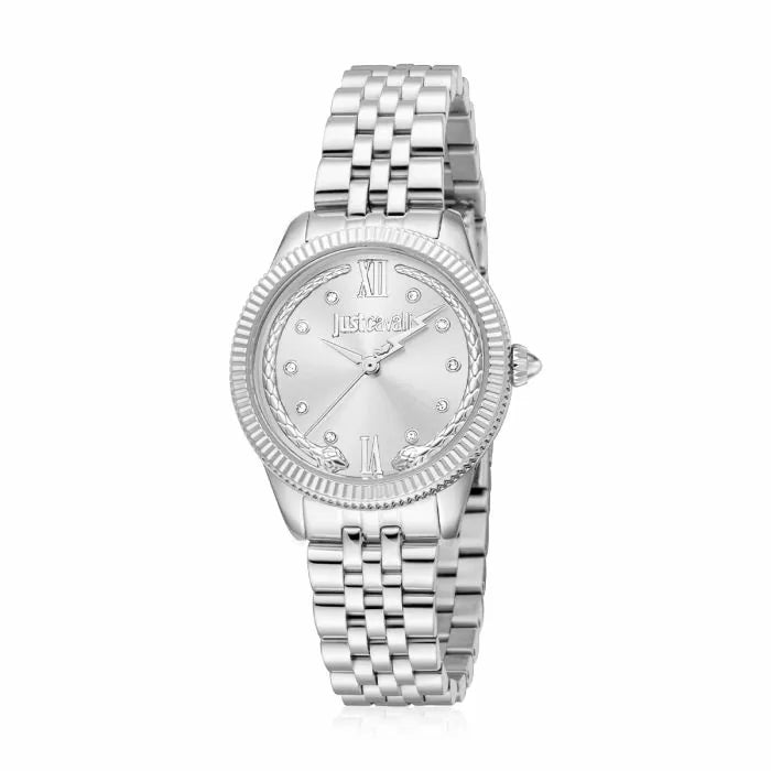 Just Cavalli Valentine Watch With Bracelet - Silver