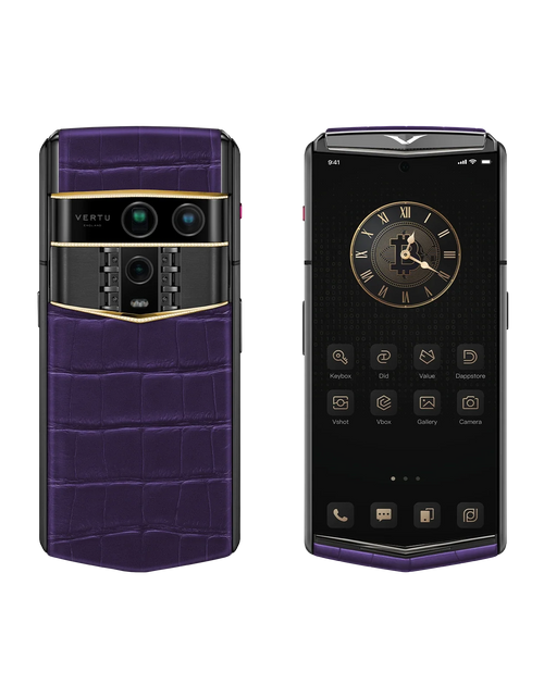 Load image into Gallery viewer, Agent Q Bespoke Alligator Skin Grape Purple Gold V
