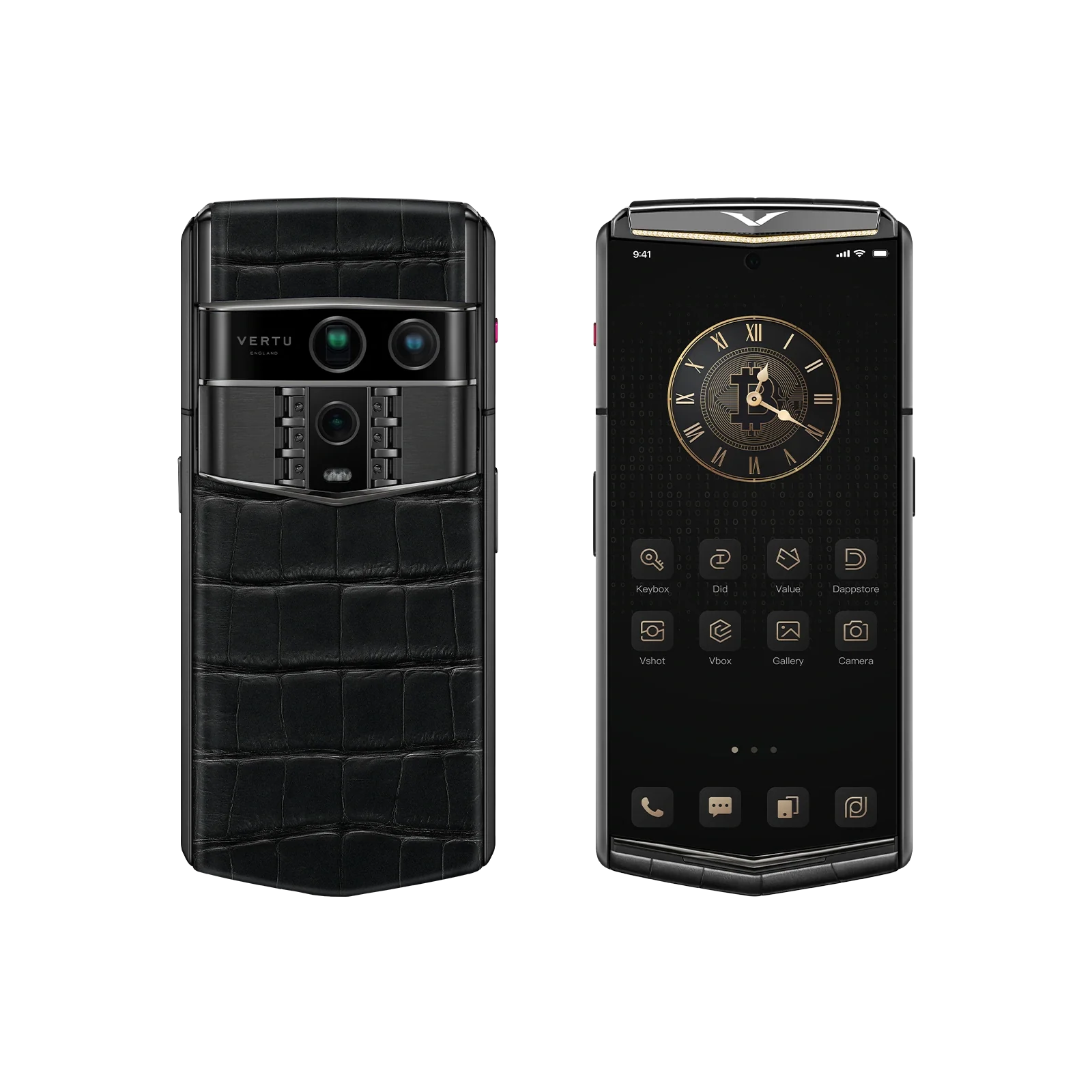 Agent Q Bespoke Alligator Skin Gold I & Diamond Iron Black