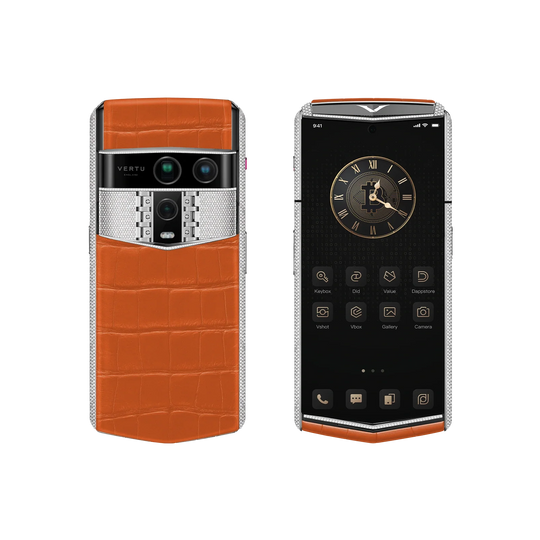 Agent Q Bespoke Alligator Skin Radiant Phoenix White Gold & Full Diamond