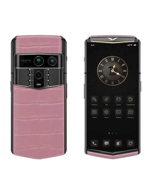 Load image into Gallery viewer, Agent Q Bespoke Alligator Skin Sakura Pink Gold I &amp; Diamond
