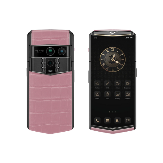 Agent Q Bespoke Alligator Skin Sakura Pink Gold I & Diamond
