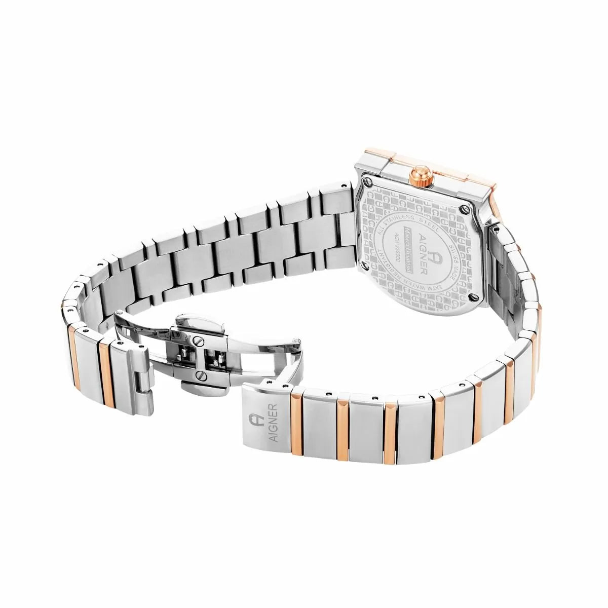 Aigner MATERA ladies diamond watch steel rose gold
