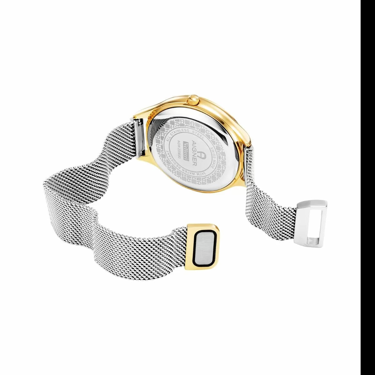 Aigner Velletri women watch steel gold with silver