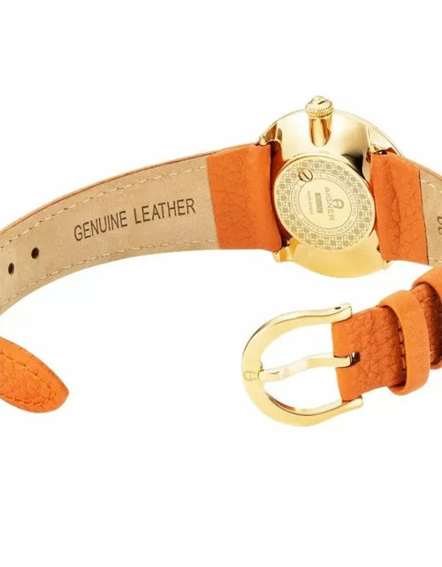 Load image into Gallery viewer, Aigner BIELLA watch for women with orange leather strap
