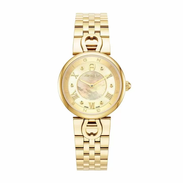 Aigner DOLCE watch for women stainless steel gold