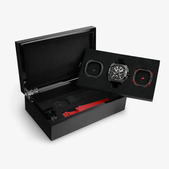 Dark Matter 3 -Interchangeable Swiss Automatic Watch Red Set