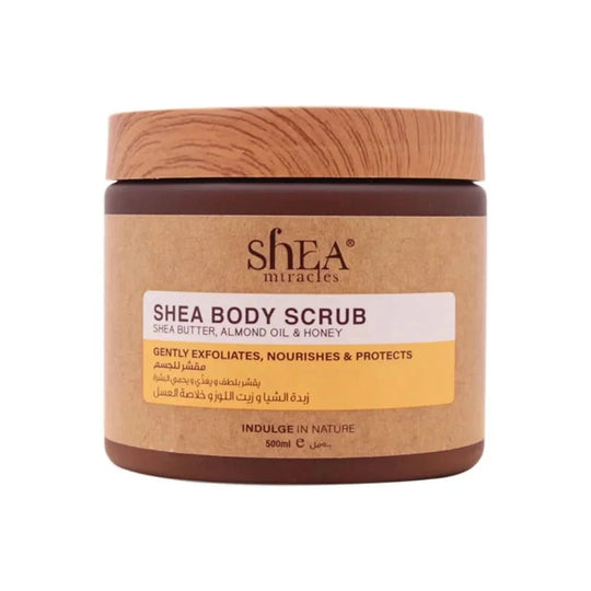 Shea Miracles Body Scrub Almond Oil & Honey| 500 Ml - Women's Gold