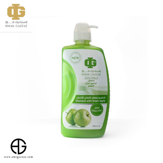 Green Apple Scented Shampoo And Conditioner - 1800ml