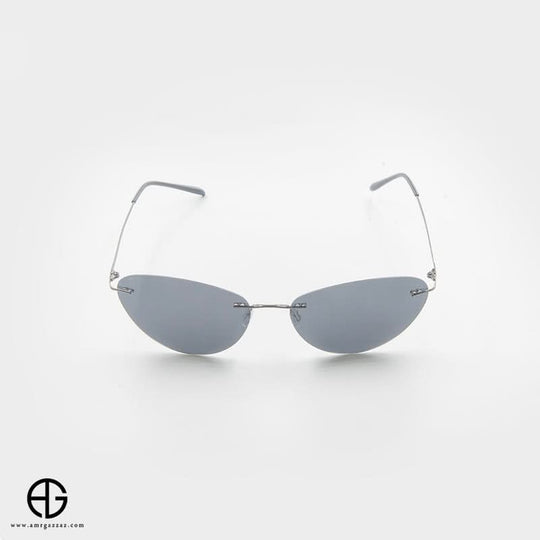 Minimalist Rimless Cat-Eye Sunglasses for women
