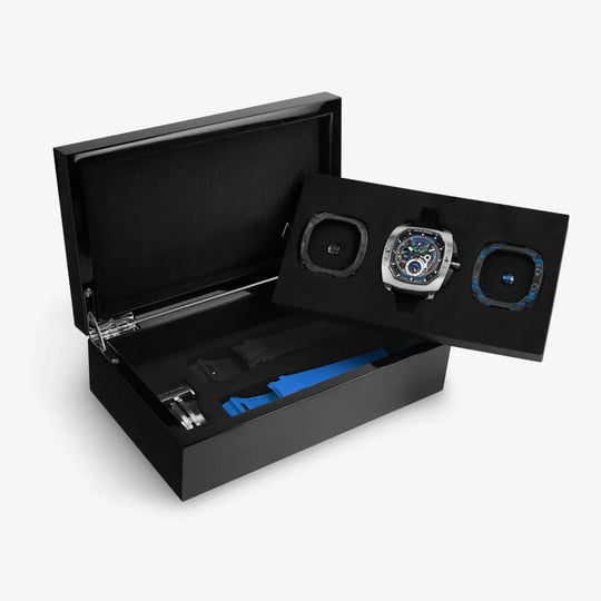 Dark Matter 2 -Interchangeable Automatic Watch Blue Set