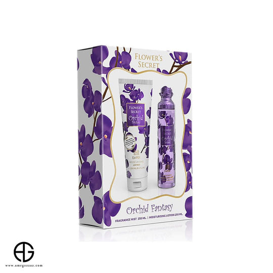 Arabia Amber Flowers Orchid Set 250 ml Home Perfume Set for Unisex