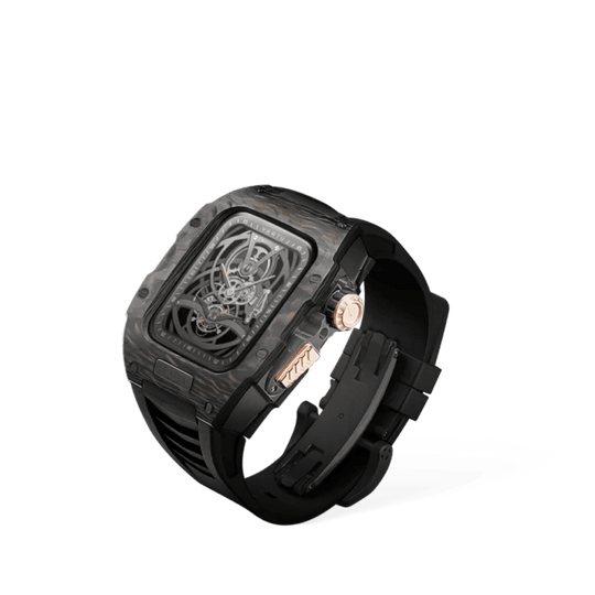 Metawatch Black Interglaze Gold Smartwatch – Black Strap