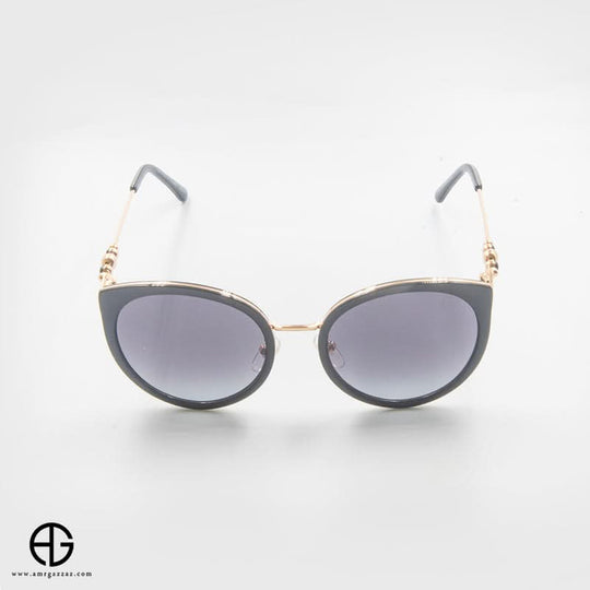 Black & Gold Cat-Eye Sunglasses for women