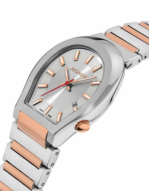 Load image into Gallery viewer, Aigner Milano watch for men steel silver , Rose gold
