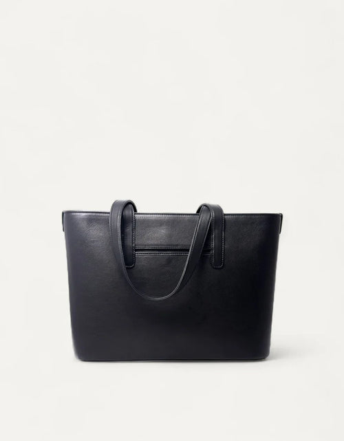 Load image into Gallery viewer, Astrid Tote In Calf Leather Black
