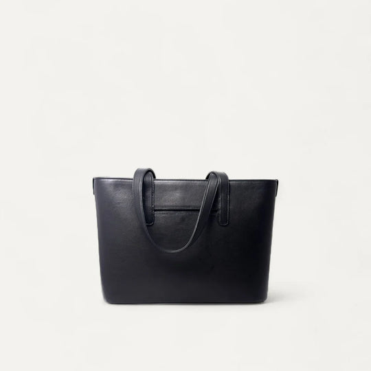 Astrid Tote In Calf Leather Black