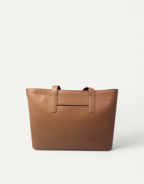 Load image into Gallery viewer, Astrid Tote In Calf Leather Camel
